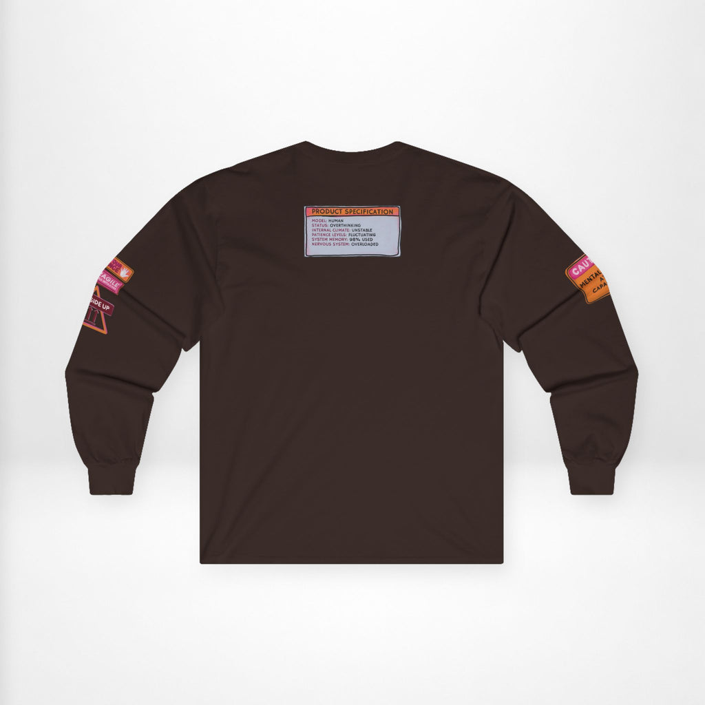 Mentally Shaken Cotton Long Sleeve Tee
