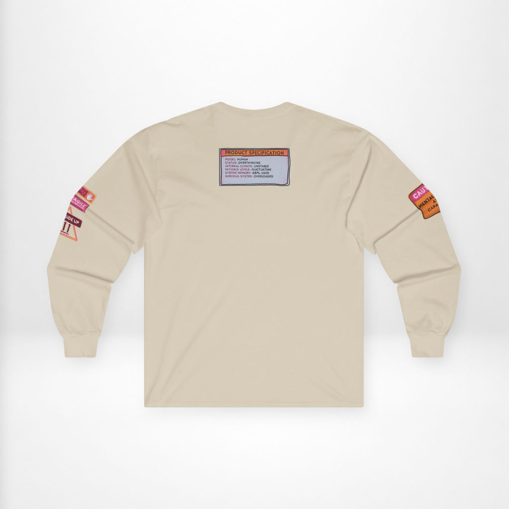 Mentally Shaken Cotton Long Sleeve Tee