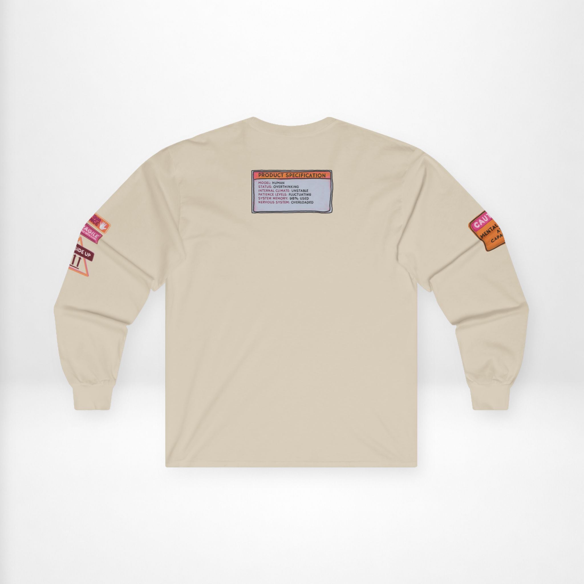 Mentally Shaken Cotton Long Sleeve Tee