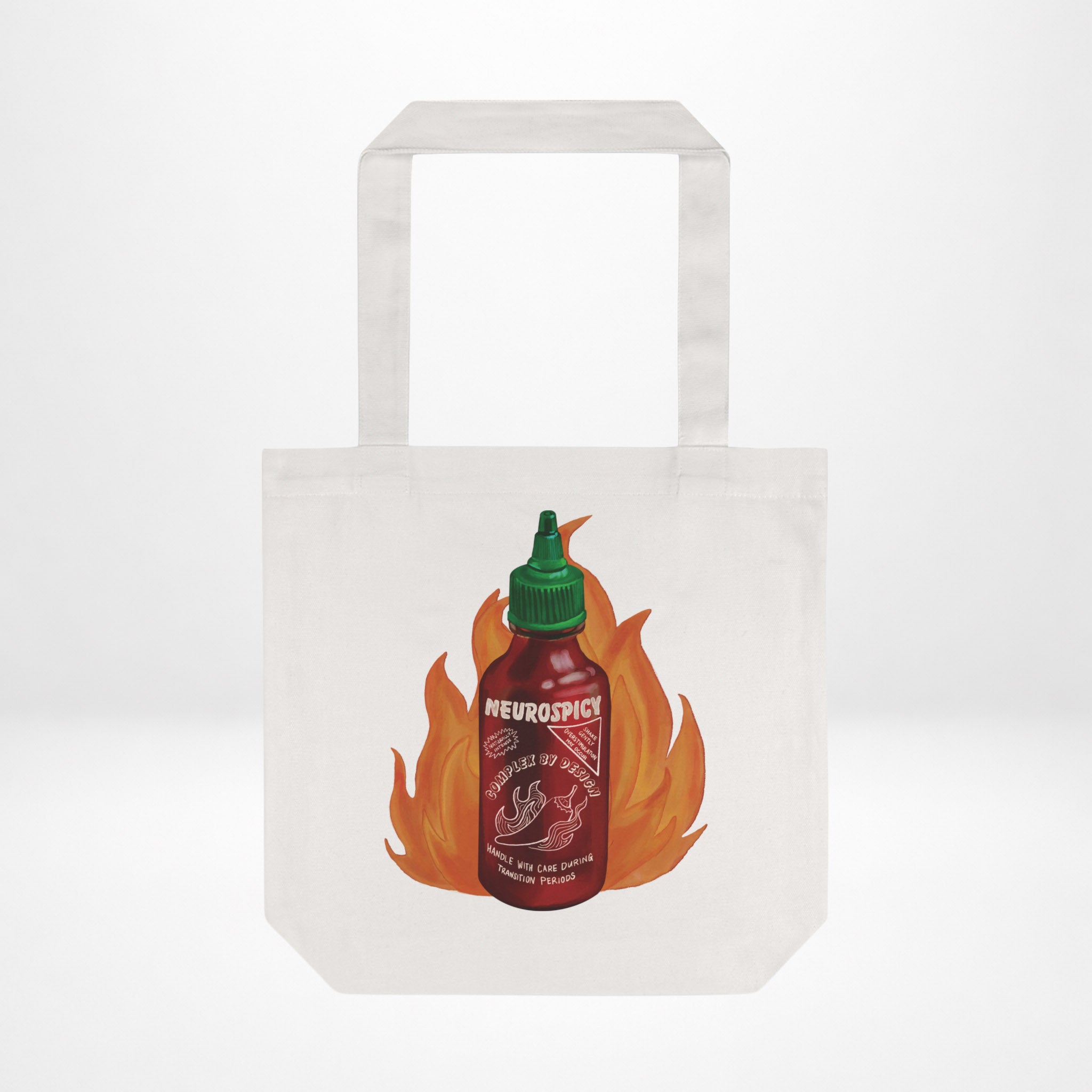 Neurospicy Sriracha Tote Bag