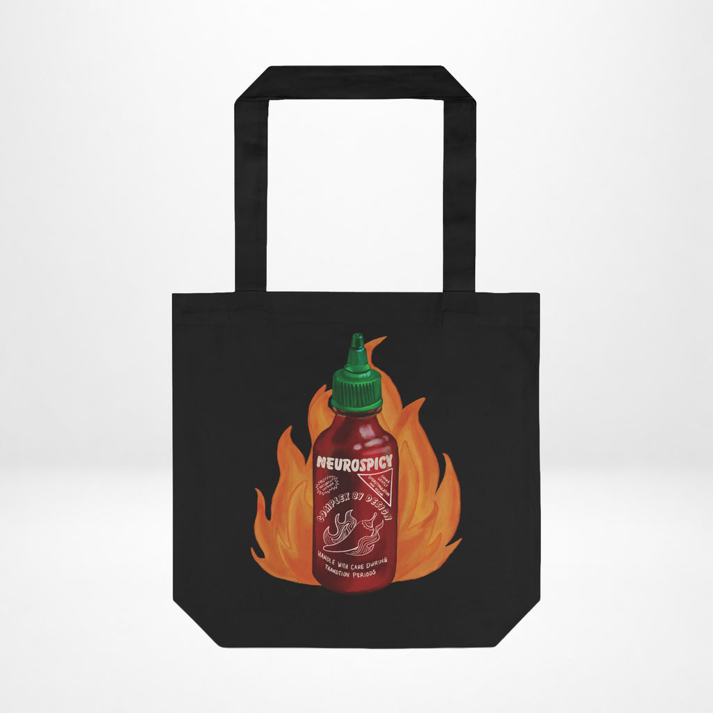 Neurospicy Sriracha Tote Bag
