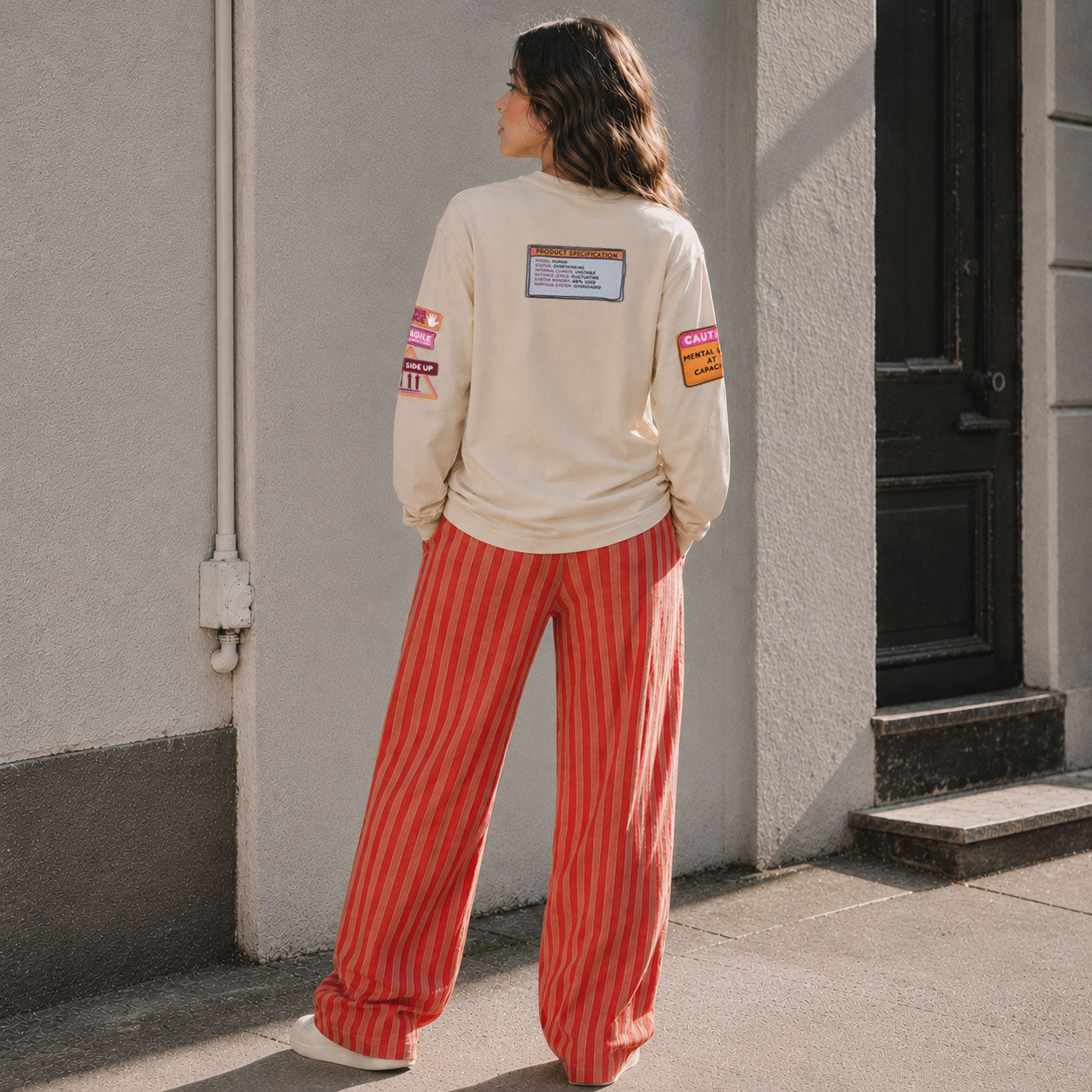 Mentally Shaken Cotton Long Sleeve Tee