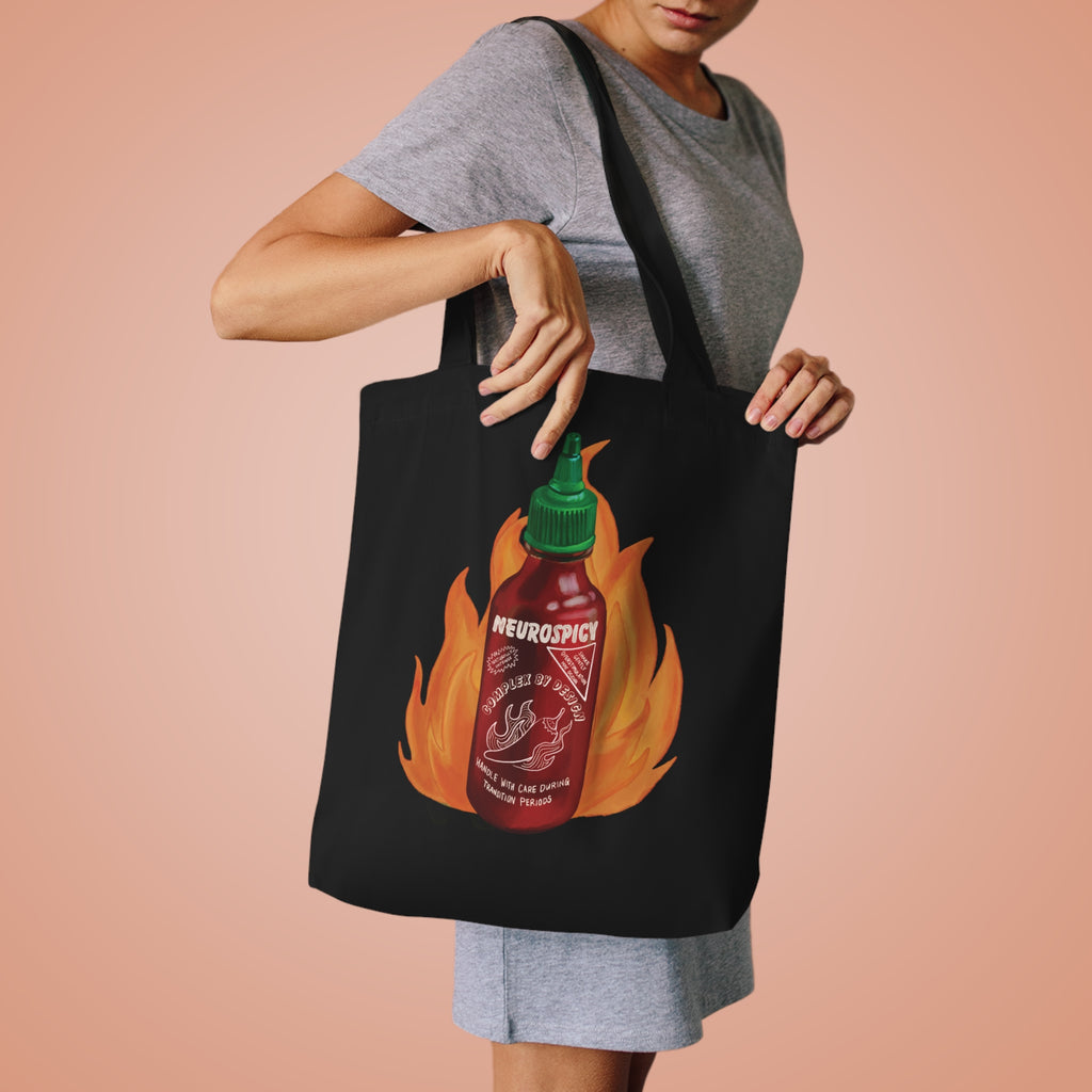 Neurospicy Sriracha Tote Bag